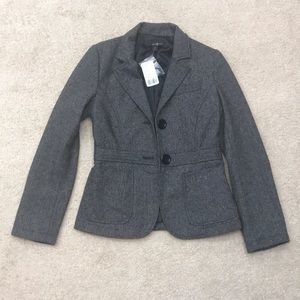 Grey and black blazer